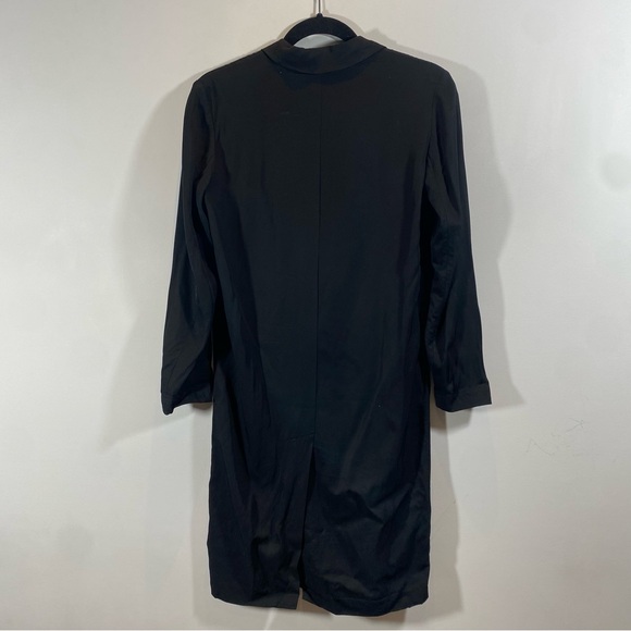 Aritzia Wilfred Free Satin Long Black Trench Blazer Size XXS - Picture 5 of 8